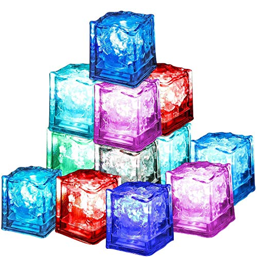 XLKJ 12 Pcs Led Ice Cube, Light Up Ice Cube, FlüSsigsensor Blinken Led Licht,Batteriebetrieben Dekoration FüR Hochzeit,Party, Club Und Bar Champagner Tower Dekoration XLKJ 12 Pcs Led Ice Cube, Light Up Ice Cube, FlüSsigsensor Blinken Led Licht,Batteriebetrieben Dekoration FüR Hochzeit,Party, Club Und Bar Champagner Tower Dekoration von XLKJ