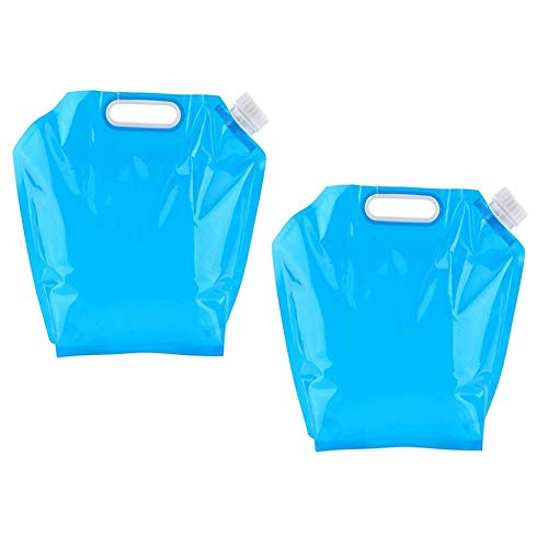 XLKJ 2 Stücke Faltbarer Wasserkanister, 10L Faltbarer Wasserbehälter mit Dichtem Deckel, Tragbar Trinkwasser Wassertank BPA-frei mit Tragegriff, Wasserbeutel für Wandern Camping Picknick Travel BBQ XLKJ 2 Stücke Faltbarer Wasserkanister, 10L Faltbarer Wasserbehälter mit Dichtem Deckel, Tragbar Trinkwasser Wassertank BPA-frei mit Tragegriff, Wasserbeutel für Wandern Camping Picknick Travel BBQ von XLKJ