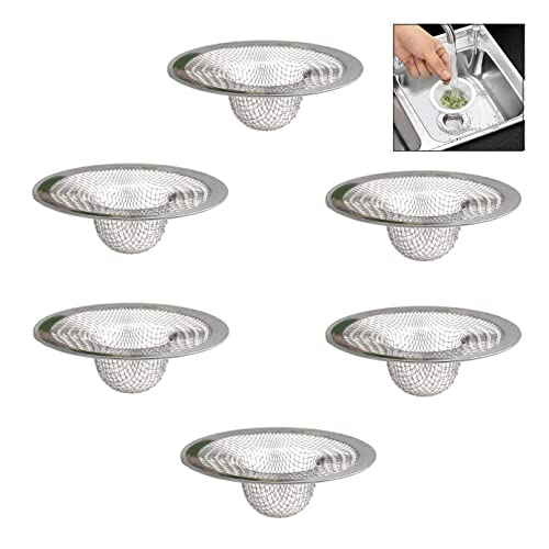 XLKJ 6 Stück Abflusssieb Edelstahl Haarsieb Universal Waschbecken Badewanne Sieb 7 cm Filter Sieb Für Badezimmer Küchen XLKJ 6 Stück Abflusssieb Edelstahl Haarsieb Universal Waschbecken Badewanne Sieb 7 cm Filter Sieb Für Badezimmer Küchen von XLKJ