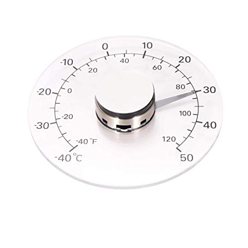 XLKJ Außenthermometer, Transparentes Fenster Thermometer, selbstklebendes Heimthermometer für Tür & Fenster von XLKJ