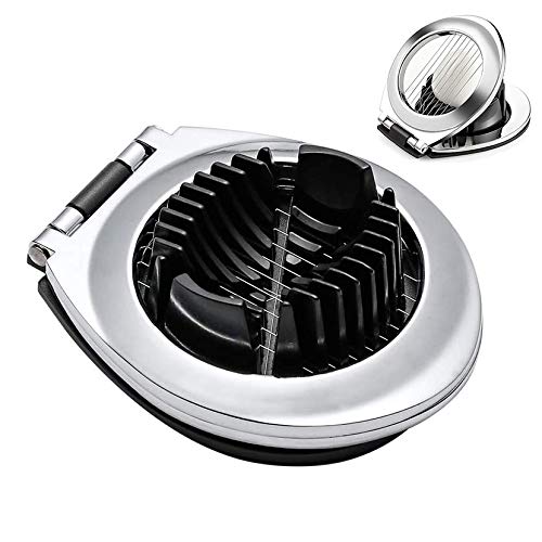 XLKJ Eierschneider aus Edelstahl, 2 in 1 Eierteiler Egg Slicer Splitter Chopper Eischneidewerkzeug Küchenhelfer von XLKJ