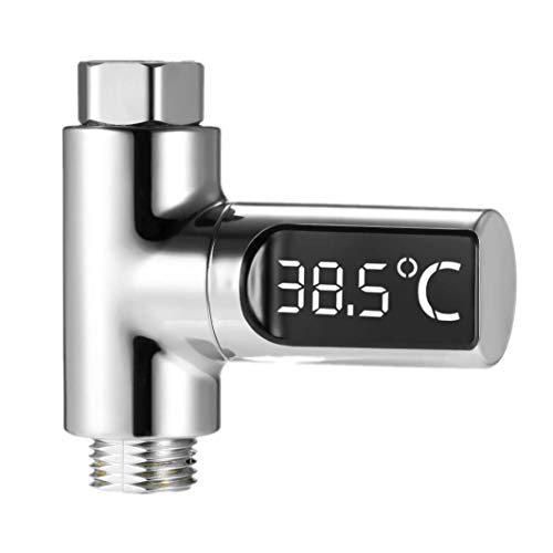 XLKJ LED Digital Badethermometer, Duschthermometer 5-85 Grad Echtzeit Wasserdurchfluss mit 360 ° drehbarem Bildschirm XLKJ LED Digital Badethermometer, Duschthermometer 5-85 Grad Echtzeit Wasserdurchfluss mit 360 ° drehbarem Bildschirm von XLKJ