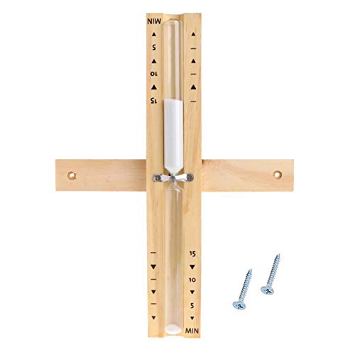 XLKJ Sauna Sanduhr aus Holz, Saunauhr Wanduhr Rotating Sauna Sand Timer 15 Minuten XLKJ Sauna Sanduhr aus Holz, Saunauhr Wanduhr Rotating Sauna Sand Timer 15 Minuten von XLKJ