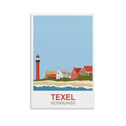XLLYXYGJQ Texel Niederlande Vintage-Reiseposter, 50 x 75 cm, Leinwand-Kunstdruck, Kunstwerk, Gemälde, Bild für Heimdekoration, Wohnzimmer, Büro, Schlafzimmer XLLYXYGJQ Texel Niederlande Vintage-Reiseposter, 50 x 75 cm, Leinwand-Kunstdruck, Kunstwerk, Gemälde, Bild für Heimdekoration, Wohnzimmer, Büro, Schlafzimmer von XLLYXYGJQ