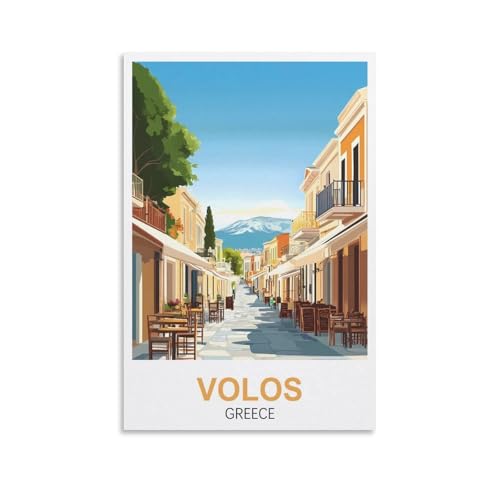 XLLYXYGJQ Volos Greece Vintage-Reiseposter, 20 x 30 cm, Leinwand-Kunstdruck, Kunstwerk, Gemälde, Bild für Heimdekoration, Wohnzimmer, Büro, Schlafzimmer XLLYXYGJQ Volos Greece Vintage-Reiseposter, 20 x 30 cm, Leinwand-Kunstdruck, Kunstwerk, Gemälde, Bild für Heimdekoration, Wohnzimmer, Büro, Schlafzimmer von XLLYXYGJQ