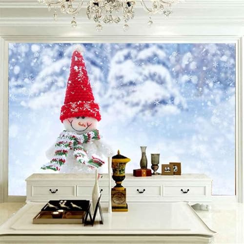 Ästhetischer Kubischer Schneemann Kreativ 3D Tapeten Tapete Luxus Home Esszimmer Fototapete Effekt Wohnzimmer Schlafzimmer Kinderzimmer-350cm×256cm von XLMING