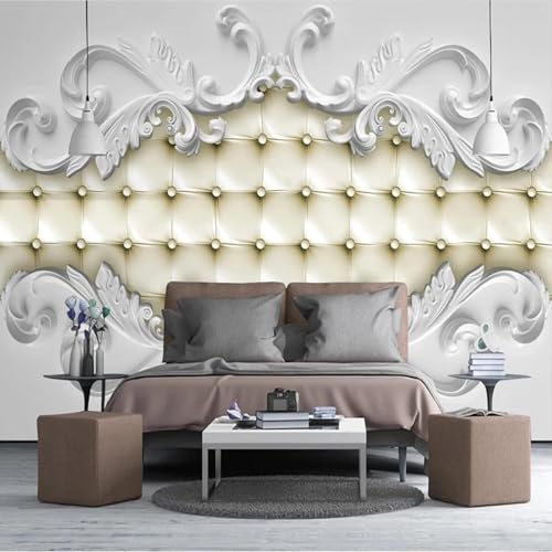 Abstrakt Weiß Geometrisch Gips Kunst 3D Tapeten Tapete Luxus Home Esszimmer Fototapete Effekt Wohnzimmer Schlafzimmer Kinderzimmer-350cm×256cm Abstrakt Weiß Geometrisch Gips Kunst 3D Tapeten Tapete Luxus Home Esszimmer Fototapete Effekt Wohnzimmer Schlafzimmer Kinderzimmer-350cm×256cm von XLMING