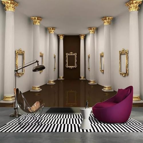 Dreidimensional Flur Architektur Raum Erweiterung 3D Tapeten Tapete Luxus Home Esszimmer Fototapete Effekt Wohnzimmer Schlafzimmer Kinderzimmer-350cm×256cm von XLMING