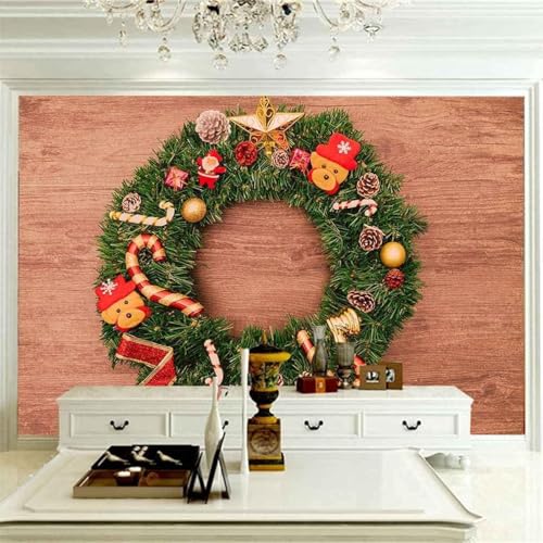 Einfache Holzmaserung Kreativer Kranz Kunst 3D Tapeten Tapete Luxus Home Esszimmer Fototapete Effekt Wohnzimmer Schlafzimmer Kinderzimmer-150cm×105cm Einfache Holzmaserung Kreativer Kranz Kunst 3D Tapeten Tapete Luxus Home Esszimmer Fototapete Effekt Wohnzimmer Schlafzimmer Kinderzimmer-150cm×105cm von XLMING