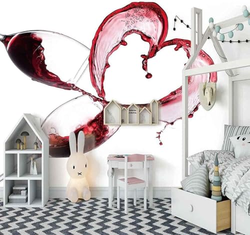 Einfache Kreative Weingläser Kunst Personalisiert 3D Tapeten Tapete Luxus Home Esszimmer Fototapete Effekt Wohnzimmer Schlafzimmer Kinderzimmer-400cm×280cm von XLMING