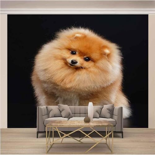 Einfacher Dreidimensionaler Goldener Tierwelpe 3D Tapeten Tapete Luxus Home Esszimmer Fototapete Effekt Wohnzimmer Schlafzimmer Kinderzimmer-250cm×170cm von XLMING