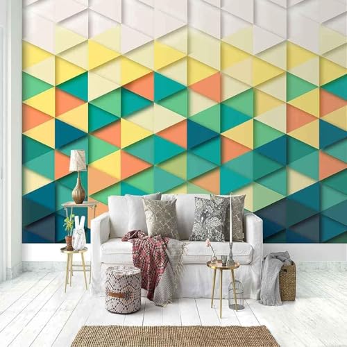 Einfaches Stereoskopisches Geometrisches Dreieck Kunst 3D Tapeten Tapete Luxus Home Esszimmer Fototapete Effekt Wohnzimmer Schlafzimmer Kinderzimmer-300cm×210cm Einfaches Stereoskopisches Geometrisches Dreieck Kunst 3D Tapeten Tapete Luxus Home Esszimmer Fototapete Effekt Wohnzimmer Schlafzimmer Kinderzimmer-300cm×210cm von XLMING
