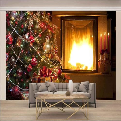Schöne Mehrfarbige Hängende Kugel Kerze Rote Flamme 3D Tapeten Tapete Luxus Home Esszimmer Fototapete Effekt Wohnzimmer Schlafzimmer Kinderzimmer-250cm×170cm von XLMING