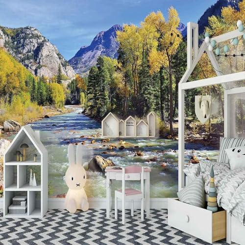 Stereoskopische Berge Wälder Bäche Kunst 3D Tapeten Tapete Luxus Home Esszimmer Fototapete Effekt Wohnzimmer Schlafzimmer Kinderzimmer-150cm×105cm Stereoskopische Berge Wälder Bäche Kunst 3D Tapeten Tapete Luxus Home Esszimmer Fototapete Effekt Wohnzimmer Schlafzimmer Kinderzimmer-150cm×105cm von XLMING