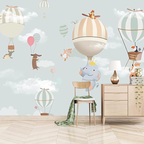 XLMING Cartoon Niedliches Tier Elefant Affe Heißluftballon 3D Tapete Premium Strukturierte Seide Speisesaal Arbeitszimmer Wohnzimmer Schlafzimmer Sofa TV Wand-400cm×280cm XLMING Cartoon Niedliches Tier Elefant Affe Heißluftballon 3D Tapete Premium Strukturierte Seide Speisesaal Arbeitszimmer Wohnzimmer Schlafzimmer Sofa TV Wand-400cm×280cm von XLMING