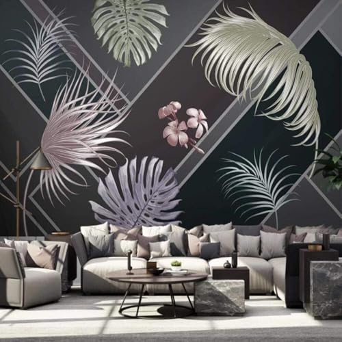 XLMING Fresh Beautiful Geometric Plants Leaves 3D Tapete Hochwertige Strukturierte Seide Wohnzimmer Sofa Schlafzimmer Esszimmer Home Dekoration-250cm×170cm XLMING Fresh Beautiful Geometric Plants Leaves 3D Tapete Hochwertige Strukturierte Seide Wohnzimmer Sofa Schlafzimmer Esszimmer Home Dekoration-250cm×170cm von XLMING