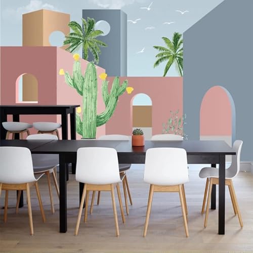 XLMING Frisch Elegant Geometrisch Haus Kaktus 3D Tapeten Tapete Seidigkeit Home Esszimmer Möbel Sofa Schlafzimmer Wohnzimmer TV Hintergrund-200cm×140cm XLMING Frisch Elegant Geometrisch Haus Kaktus 3D Tapeten Tapete Seidigkeit Home Esszimmer Möbel Sofa Schlafzimmer Wohnzimmer TV Hintergrund-200cm×140cm von XLMING