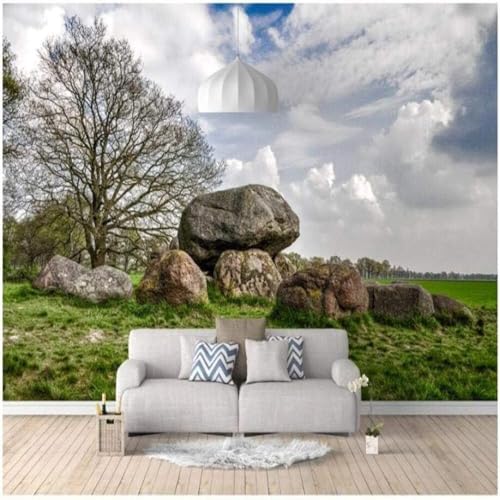 XLMING Frisch Und Schön Baum Himmel Stein Wiese 3D Tapete Hochwertige Strukturierte Seide Wohnzimmer Sofa Schlafzimmer Esszimmer Home Dekoration-400cm×280cm XLMING Frisch Und Schön Baum Himmel Stein Wiese 3D Tapete Hochwertige Strukturierte Seide Wohnzimmer Sofa Schlafzimmer Esszimmer Home Dekoration-400cm×280cm von XLMING