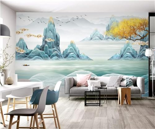 XLMING Frische Hohe Berge Fließendes Wasser Vögel Goldene Bäume 3D Tapeten Tapete Seidigkeit Home Esszimmer Möbel Sofa Schlafzimmer Wohnzimmer TV Hintergrund-250cm×170cm XLMING Frische Hohe Berge Fließendes Wasser Vögel Goldene Bäume 3D Tapeten Tapete Seidigkeit Home Esszimmer Möbel Sofa Schlafzimmer Wohnzimmer TV Hintergrund-250cm×170cm von XLMING