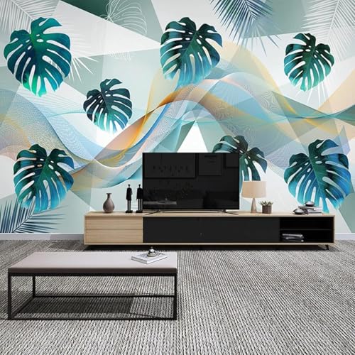 XLMING Frische Pflanze Blatt Abstrakte Geometrische Streifen 3D Tapeten Tapete Seidigkeit Home Esszimmer Möbel Sofa Schlafzimmer Wohnzimmer TV Hintergrund-400cm×280cm XLMING Frische Pflanze Blatt Abstrakte Geometrische Streifen 3D Tapeten Tapete Seidigkeit Home Esszimmer Möbel Sofa Schlafzimmer Wohnzimmer TV Hintergrund-400cm×280cm von XLMING