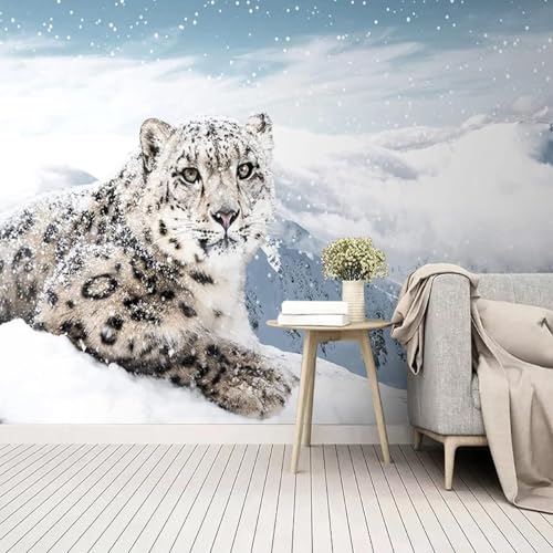 XLMING Gemütlich Schön Schneebedeckte Berge Schneelandschaft Tier Leopard 3D Tapeten Tapete Seidigkeit Home Esszimmer Möbel Sofa Schlafzimmer Wohnzimmer TV Hintergrund-250cm×170cm XLMING Gemütlich Schön Schneebedeckte Berge Schneelandschaft Tier Leopard 3D Tapeten Tapete Seidigkeit Home Esszimmer Möbel Sofa Schlafzimmer Wohnzimmer TV Hintergrund-250cm×170cm von XLMING