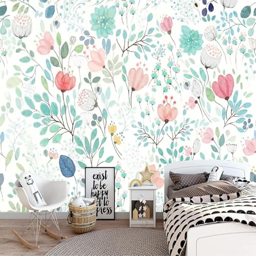 XLMING Handbemalt Warme Schöne Und Bunte Blumen Und Grünpflanzen 3D Tapeten Tapete Seidigkeit Home Esszimmer Möbel Sofa Schlafzimmer Wohnzimmer TV Hintergrund-350cm×256cm XLMING Handbemalt Warme Schöne Und Bunte Blumen Und Grünpflanzen 3D Tapeten Tapete Seidigkeit Home Esszimmer Möbel Sofa Schlafzimmer Wohnzimmer TV Hintergrund-350cm×256cm von XLMING