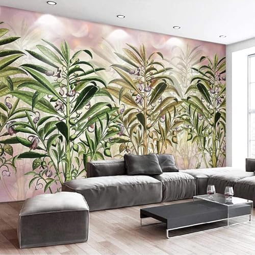 XLMING Handbemalte Warme Pflanzenblätter Blumen 3D Tapeten Tapete Seidigkeit Home Esszimmer Möbel Sofa Schlafzimmer Wohnzimmer TV Hintergrund-150cm×105cm von XLMING