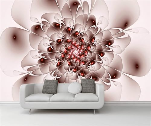 XLMING Handgemalte Blühende Blumen Im Vintage Stil 3D Tapeten Tapete Seidigkeit Home Esszimmer Möbel Sofa Schlafzimmer Wohnzimmer TV Hintergrund-350cm×256cm von XLMING