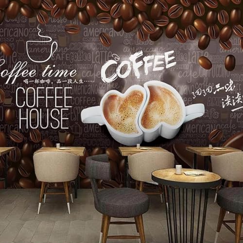 XLMING Handgemalte Kubische Kunst Kaffee Poster Dekoration 3D Tapete Hochwertige Strukturierte Seide Wohnzimmer Sofa Schlafzimmer Esszimmer Home Dekoration-430cm×300cm von XLMING