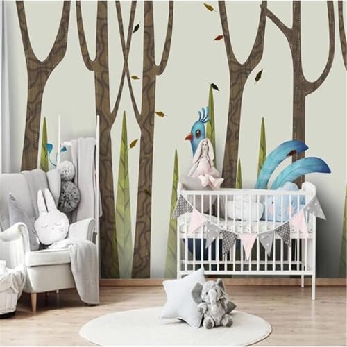 XLMING Handgemalte Kunst Cartoon Waldtier Vogel 3D Tapete Hochwertige Strukturierte Seide Wohnzimmer Sofa Schlafzimmer Esszimmer Home Dekoration-200cm×140cm XLMING Handgemalte Kunst Cartoon Waldtier Vogel 3D Tapete Hochwertige Strukturierte Seide Wohnzimmer Sofa Schlafzimmer Esszimmer Home Dekoration-200cm×140cm von XLMING