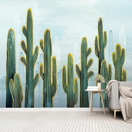 XLMING Handgezeichneter Frischer Grüner Sukkulenten Kaktus 3D Tapete Hochwertige Strukturierte Seide Wohnzimmer Sofa Schlafzimmer Esszimmer Home Dekoration-200cm×140cm XLMING Handgezeichneter Frischer Grüner Sukkulenten Kaktus 3D Tapete Hochwertige Strukturierte Seide Wohnzimmer Sofa Schlafzimmer Esszimmer Home Dekoration-200cm×140cm von XLMING