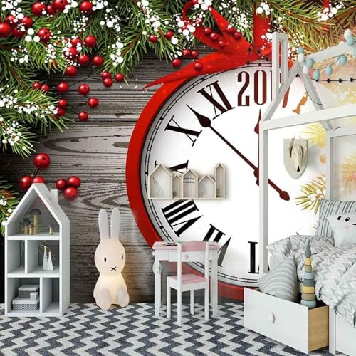 XLMING Holzmaserung Grün Pflanzen Uhren Personalisiert 3D Tapete Hochwertige Strukturierte Seide Wohnzimmer Sofa Schlafzimmer Esszimmer Home Dekoration-250cm×170cm XLMING Holzmaserung Grün Pflanzen Uhren Personalisiert 3D Tapete Hochwertige Strukturierte Seide Wohnzimmer Sofa Schlafzimmer Esszimmer Home Dekoration-250cm×170cm von XLMING