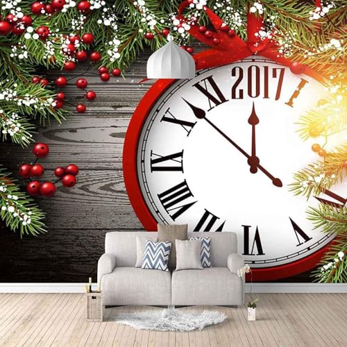XLMING Holzmaserung Grüne Pflanzen Uhr Personalisiert 3D Tapete Premium Strukturierte Seide Speisesaal Arbeitszimmer Wohnzimmer Schlafzimmer Sofa TV Wand-430cm×300cm XLMING Holzmaserung Grüne Pflanzen Uhr Personalisiert 3D Tapete Premium Strukturierte Seide Speisesaal Arbeitszimmer Wohnzimmer Schlafzimmer Sofa TV Wand-430cm×300cm von XLMING