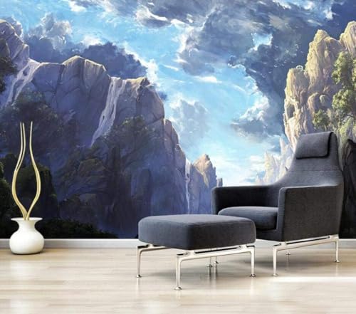 XLMING Künstlerische Natur Berggipfel Baum Landschaft 3D Tapete Premium Strukturierte Seide Speisesaal Arbeitszimmer Wohnzimmer Schlafzimmer Sofa TV Wand-430cm×300cm XLMING Künstlerische Natur Berggipfel Baum Landschaft 3D Tapete Premium Strukturierte Seide Speisesaal Arbeitszimmer Wohnzimmer Schlafzimmer Sofa TV Wand-430cm×300cm von XLMING