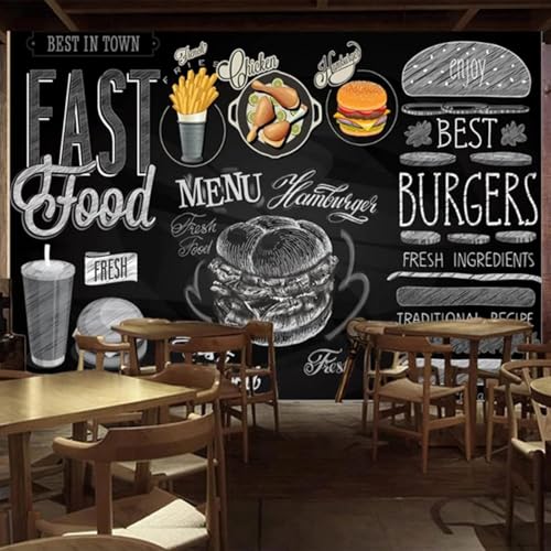 XLMING Kunst Handgemalte Pommes Frites Hühnerbeine Burger Fast Food Restaurant 3D Tapeten Tapete Seidigkeit Home Esszimmer Möbel Sofa Schlafzimmer Wohnzimmer TV Hintergrund-400cm×280cm XLMING Kunst Handgemalte Pommes Frites Hühnerbeine Burger Fast Food Restaurant 3D Tapeten Tapete Seidigkeit Home Esszimmer Möbel Sofa Schlafzimmer Wohnzimmer TV Hintergrund-400cm×280cm von XLMING