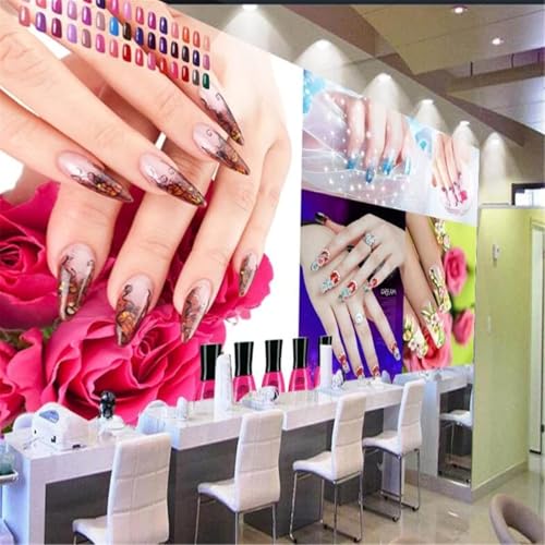 XLMING Makeup Makeup Bunte Nägel Salon Maniküre 3D Tapete Premium Strukturierte Seide Speisesaal Arbeitszimmer Wohnzimmer Schlafzimmer Sofa TV Wand-150cm×105cm XLMING Makeup Makeup Bunte Nägel Salon Maniküre 3D Tapete Premium Strukturierte Seide Speisesaal Arbeitszimmer Wohnzimmer Schlafzimmer Sofa TV Wand-150cm×105cm von XLMING