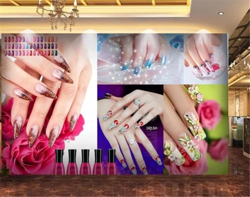 XLMING Makeup Makeup Bunte Nägel Salon Nail Art 3D Tapete Hochwertige Strukturierte Seide Wohnzimmer Sofa Schlafzimmer Esszimmer Home Dekoration-150cm×105cm XLMING Makeup Makeup Bunte Nägel Salon Nail Art 3D Tapete Hochwertige Strukturierte Seide Wohnzimmer Sofa Schlafzimmer Esszimmer Home Dekoration-150cm×105cm von XLMING