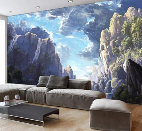 XLMING Schöne Kunst Natur Berge Bäume Landschaft 3D Tapete Hochwertige Strukturierte Seide Wohnzimmer Sofa Schlafzimmer Esszimmer Home Dekoration-300cm×210cm XLMING Schöne Kunst Natur Berge Bäume Landschaft 3D Tapete Hochwertige Strukturierte Seide Wohnzimmer Sofa Schlafzimmer Esszimmer Home Dekoration-300cm×210cm von XLMING