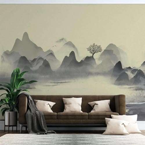 XLMING Vintage Abstrakte Handgemalte Tinte Landschaft Baum 3D Tapeten Tapete Seidigkeit Home Esszimmer Möbel Sofa Schlafzimmer Wohnzimmer TV Hintergrund-150cm×105cm XLMING Vintage Abstrakte Handgemalte Tinte Landschaft Baum 3D Tapeten Tapete Seidigkeit Home Esszimmer Möbel Sofa Schlafzimmer Wohnzimmer TV Hintergrund-150cm×105cm von XLMING