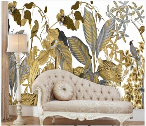 XLMING Vintage Natur Pflanzen Blätter Vögel Relief 3D Tapeten Tapete Seidigkeit Home Esszimmer Möbel Sofa Schlafzimmer Wohnzimmer TV Hintergrund-400cm×280cm XLMING Vintage Natur Pflanzen Blätter Vögel Relief 3D Tapeten Tapete Seidigkeit Home Esszimmer Möbel Sofa Schlafzimmer Wohnzimmer TV Hintergrund-400cm×280cm von XLMING