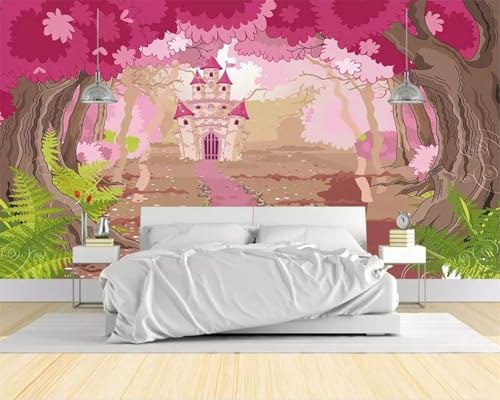 XLMING Warm Und Schön Cartoon Rosa Wald Schloss Tapete 3D Luxuriöse Seide Büro Esszimmer Sofa Flur Schlafzimmer Wohnzimmer TV Dekorative Wand-400cm×280cm XLMING Warm Und Schön Cartoon Rosa Wald Schloss Tapete 3D Luxuriöse Seide Büro Esszimmer Sofa Flur Schlafzimmer Wohnzimmer TV Dekorative Wand-400cm×280cm von XLMING