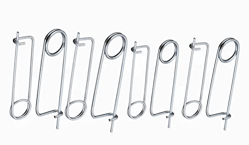 1Set Brosche Form Stahl Splint Sicherheitsnadeln Federstift Quick Lock Brosche Verschluss for Bauernhof Rasen Garten Anhängerkupplung -8 Größen Riegel(Size:6.3*78*39mm/0.25*3.07*1.54inch) von XLMURZAC