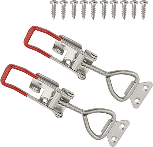 2er-Pack Edelstahl 304 verstellbare Knebelklemme Fangverschluss mit Verriegelungsloch, robuste Schnellspannklemme rutschfeste Push-Pull-Knebelklemme mit freiem Schraubenverschluss(Model: 4003 With Loc 2er-Pack Edelstahl 304 verstellbare Knebelklemme Fangverschluss mit Verriegelungsloch, robuste Schnellspannklemme rutschfeste Push-Pull-Knebelklemme mit freiem Schraubenverschluss(Model: 4003 With Loc von XLMURZAC