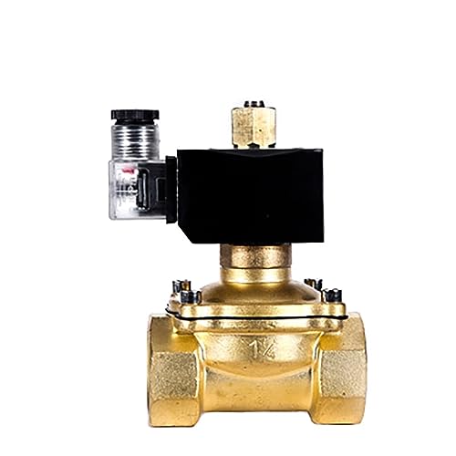 XLMURZAC 3/8"" 1/2"" 1"" 1-1/2"" 2"" Messing Normalerweise offenes Magnetventil IP65 Rohrsteuerschaltventil Wasserventil 380V 240V 220V 110V 24V 12V(Npt-110vac,3/8 Inch) von XLMURZAC