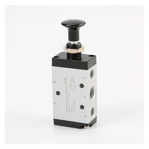 XLMURZAC 5-Wege-2-Positionen-Pneumatik-Magnetventil, manuelles Steuerventil 4R110-06 4R210-06 4R210-08, Anschluss 1/8 Zoll, 1/4 Zoll(4R210-08) von XLMURZAC