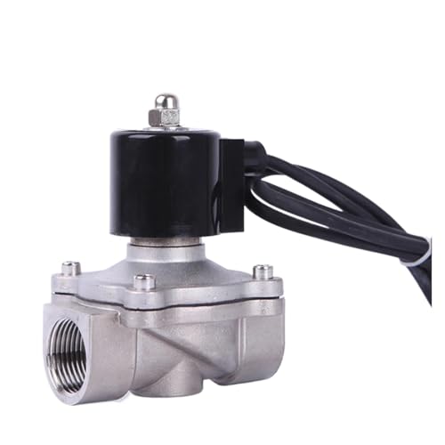 XLMURZAC Niederdruck-Magnetventil aus Edelstahl, normalerweise geschlossen, 24 V, DN32, 1-1/4 Zoll, for Musikbrunnen(Bsp-110vac,2A-32B VITON) von XLMURZAC