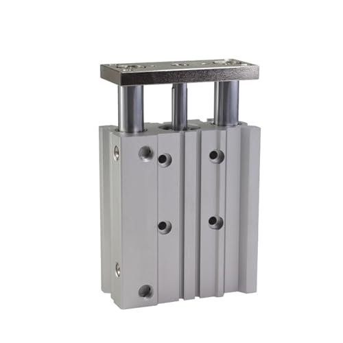 XLMURZAC Pneumatischer Führungszylinder MGPM12 MGPM16 MGPM20 MGPM25 MGPM32 MGPM40 MGPM50 MGPM63 MGPM80 Hub 10mm-300mm(175mm Stroke,MGPM80) von XLMURZAC