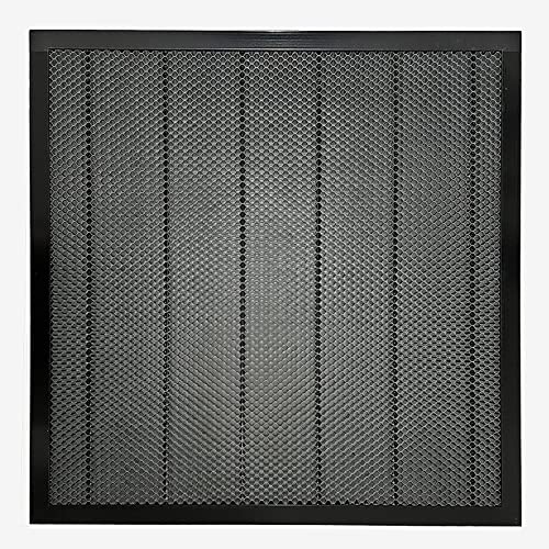 XLNT TECH Laserwaben-Arbeitstisch (400 mm x 400 mm x 22 mm) – schwarzes Aluminium von XLNT TECH