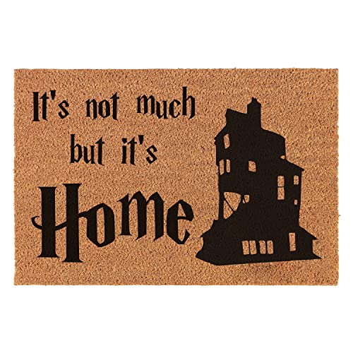 Lustige Fußmatte aus Kokosfaser, Aufschrift "It's Not Much But It's Home", Willkommensgruß, für den Eingangsbereich, personalisierte Teppiche, Haustürdekoration, Fußmatte, Kokosfaser, 60x40 cm von XLQHYH