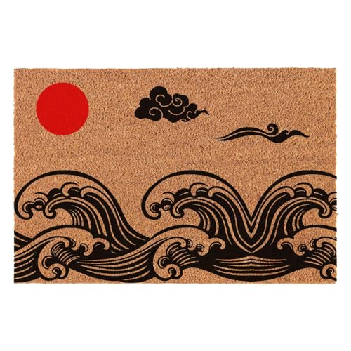 XLQHYH Lustige Fußmatte für die Veranda, Terrasse, Dekoration für den Eingangsbereich, Outdoor, personalisierter Teppich mit strapazierfähiger, rutschfester Kokosfaser-Fußmatte, 60 x 40 cm (japanische XLQHYH Lustige Fußmatte für die Veranda, Terrasse, Dekoration für den Eingangsbereich, Outdoor, personalisierter Teppich mit strapazierfähiger, rutschfester Kokosfaser-Fußmatte, 60 x 40 cm (japanische von XLQHYH